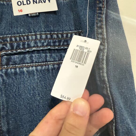 NWT Old Navy High Rise Baggy Wide Leg Drapey Denim Trouser Jeans Size 16 - Picture 5 of 6